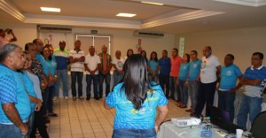 Ana Mendonça, diretora financeira, conduziu as dinâmicas de interação, comunicação e relações interpessoais.